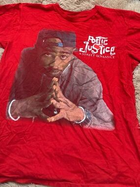 Red Poetic Justice Graphic Short-Sleeve Tee